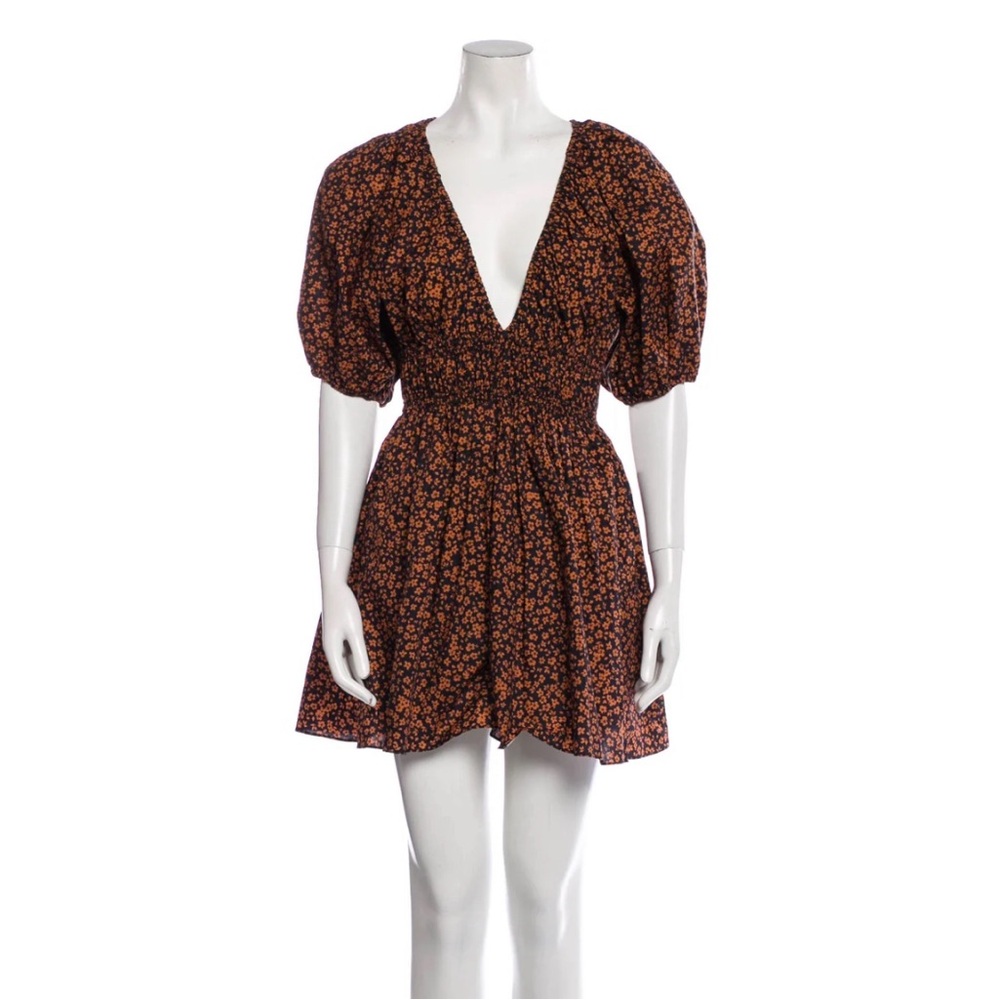 Matteau plunge floral dress